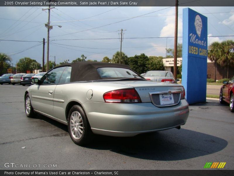 Satin Jade Pearl / Dark Slate Gray 2005 Chrysler Sebring Touring Convertible