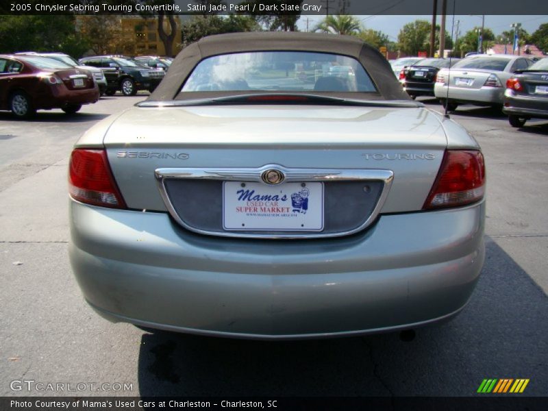 Satin Jade Pearl / Dark Slate Gray 2005 Chrysler Sebring Touring Convertible