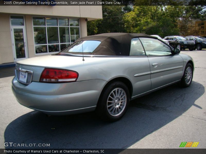 Satin Jade Pearl / Dark Slate Gray 2005 Chrysler Sebring Touring Convertible
