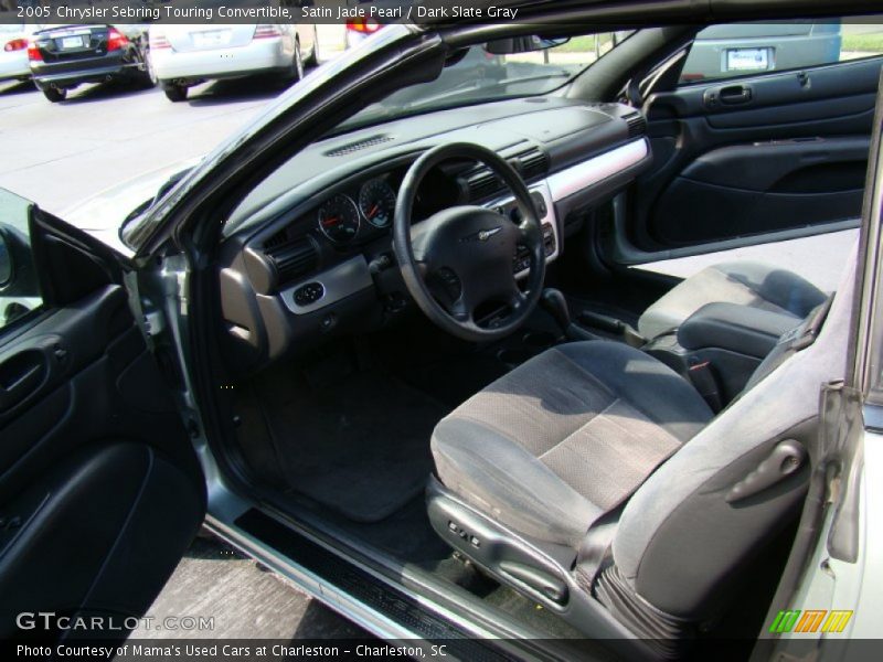 Satin Jade Pearl / Dark Slate Gray 2005 Chrysler Sebring Touring Convertible