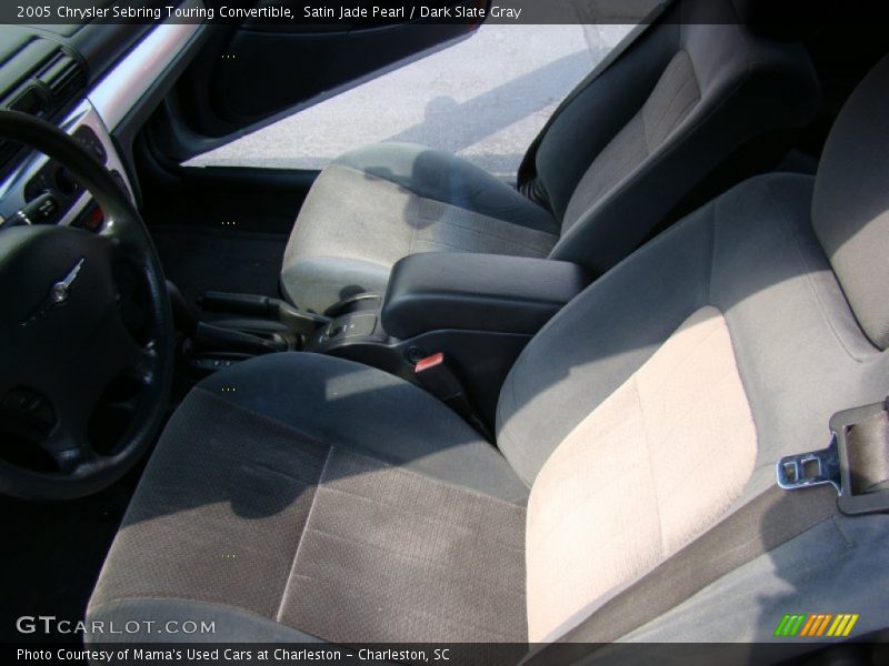 Satin Jade Pearl / Dark Slate Gray 2005 Chrysler Sebring Touring Convertible