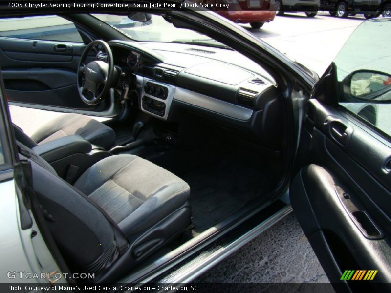 Satin Jade Pearl / Dark Slate Gray 2005 Chrysler Sebring Touring Convertible
