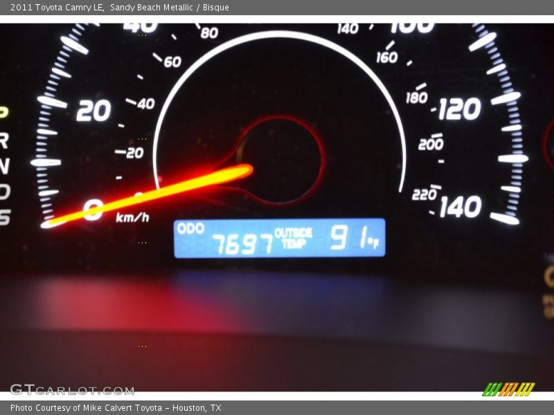 Sandy Beach Metallic / Bisque 2011 Toyota Camry LE