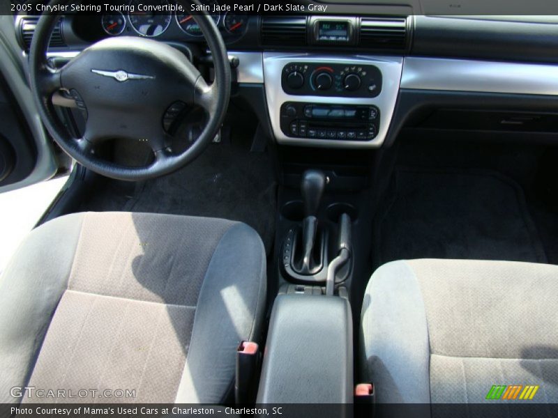 Satin Jade Pearl / Dark Slate Gray 2005 Chrysler Sebring Touring Convertible