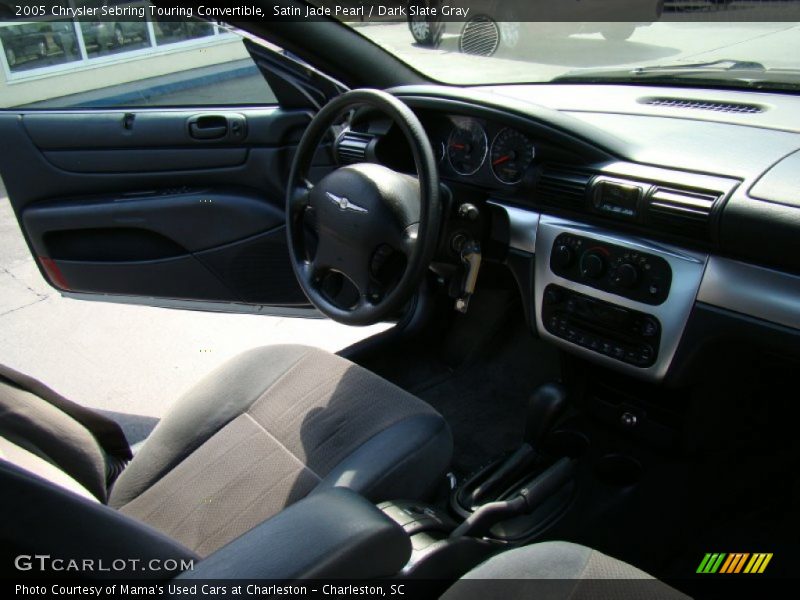 Satin Jade Pearl / Dark Slate Gray 2005 Chrysler Sebring Touring Convertible