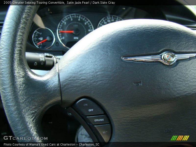 Satin Jade Pearl / Dark Slate Gray 2005 Chrysler Sebring Touring Convertible
