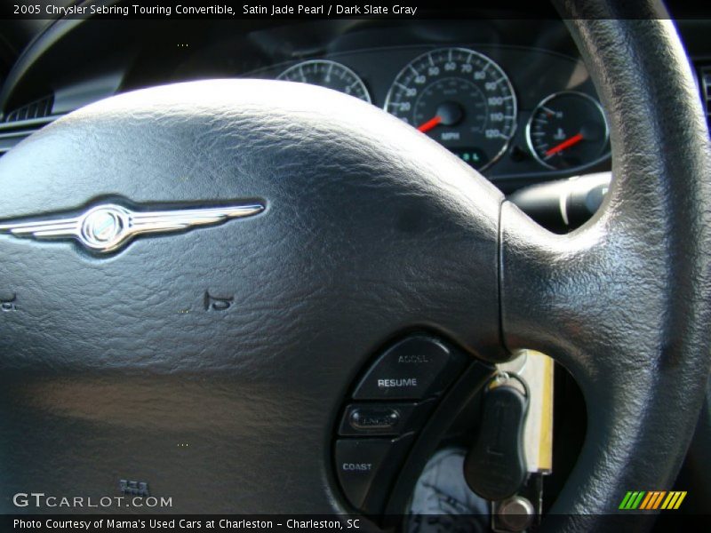 Satin Jade Pearl / Dark Slate Gray 2005 Chrysler Sebring Touring Convertible