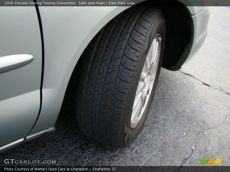 Satin Jade Pearl / Dark Slate Gray 2005 Chrysler Sebring Touring Convertible