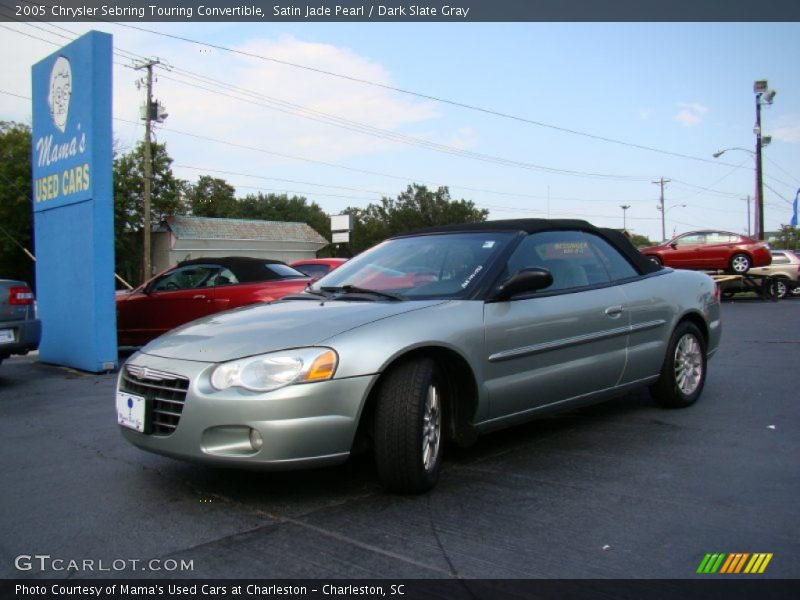 Satin Jade Pearl / Dark Slate Gray 2005 Chrysler Sebring Touring Convertible