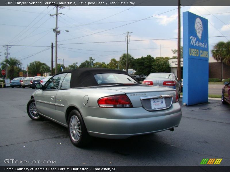 Satin Jade Pearl / Dark Slate Gray 2005 Chrysler Sebring Touring Convertible
