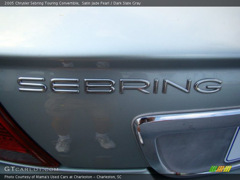 Satin Jade Pearl / Dark Slate Gray 2005 Chrysler Sebring Touring Convertible