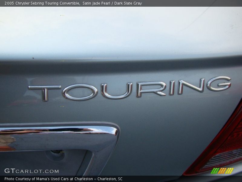 Satin Jade Pearl / Dark Slate Gray 2005 Chrysler Sebring Touring Convertible