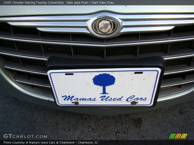 Satin Jade Pearl / Dark Slate Gray 2005 Chrysler Sebring Touring Convertible
