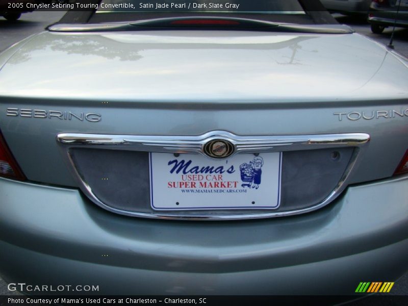 Satin Jade Pearl / Dark Slate Gray 2005 Chrysler Sebring Touring Convertible