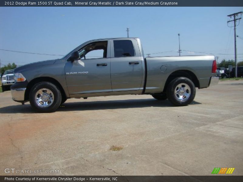 Mineral Gray Metallic / Dark Slate Gray/Medium Graystone 2012 Dodge Ram 1500 ST Quad Cab