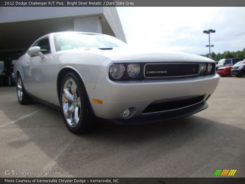 Bright Silver Metallic / Dark Slate Gray 2012 Dodge Challenger R/T Plus