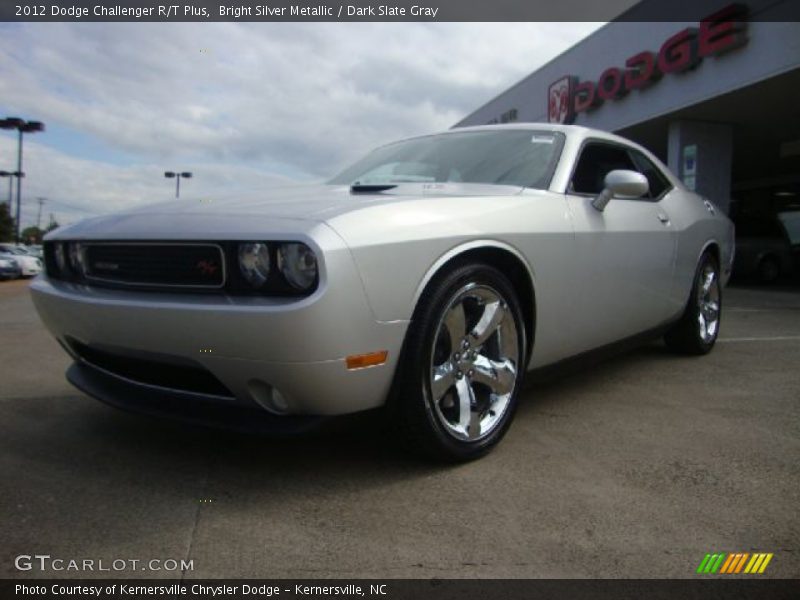 Bright Silver Metallic / Dark Slate Gray 2012 Dodge Challenger R/T Plus