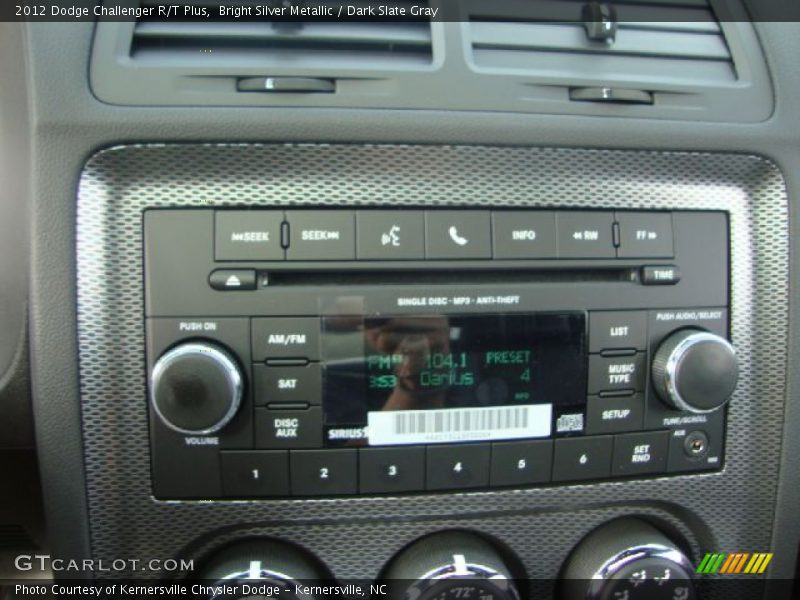 Audio System of 2012 Challenger R/T Plus