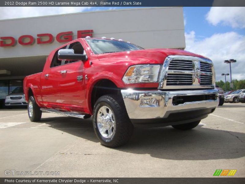 Flame Red / Dark Slate 2012 Dodge Ram 2500 HD Laramie Mega Cab 4x4