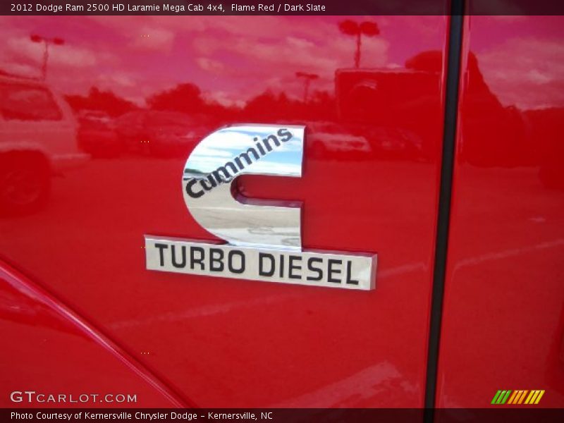 Flame Red / Dark Slate 2012 Dodge Ram 2500 HD Laramie Mega Cab 4x4