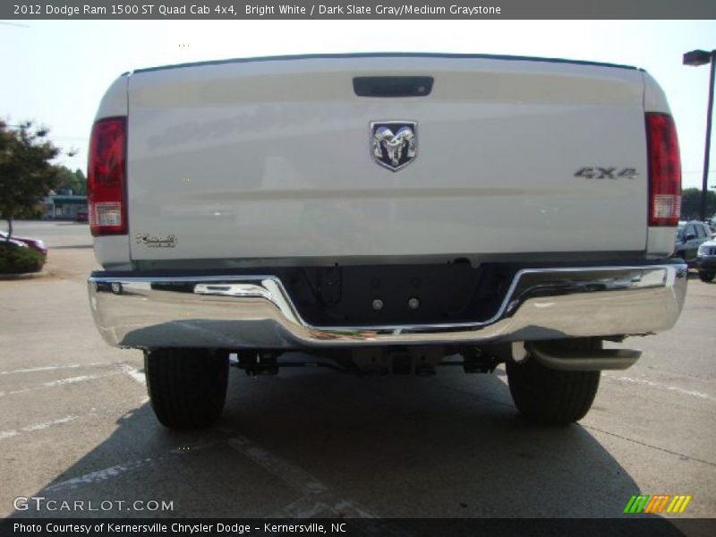 Bright White / Dark Slate Gray/Medium Graystone 2012 Dodge Ram 1500 ST Quad Cab 4x4