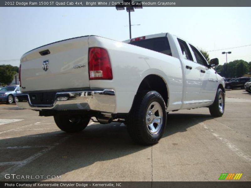 Bright White / Dark Slate Gray/Medium Graystone 2012 Dodge Ram 1500 ST Quad Cab 4x4
