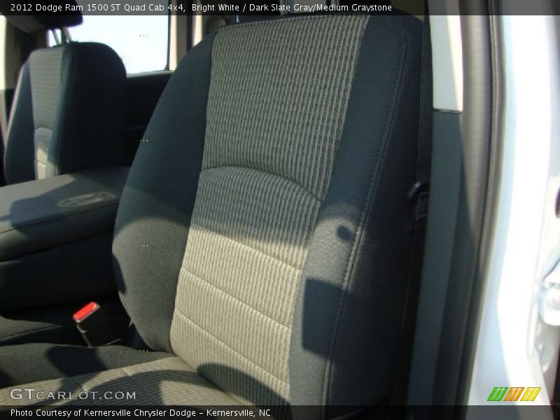 Bright White / Dark Slate Gray/Medium Graystone 2012 Dodge Ram 1500 ST Quad Cab 4x4