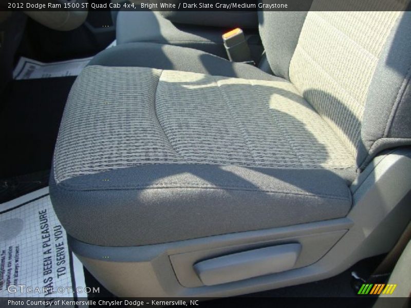 Bright White / Dark Slate Gray/Medium Graystone 2012 Dodge Ram 1500 ST Quad Cab 4x4