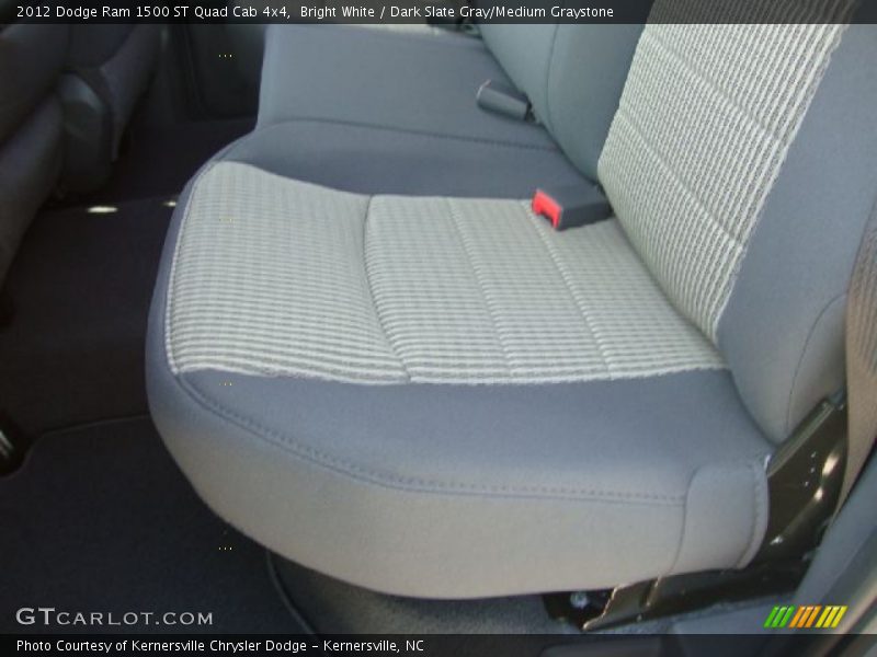 Bright White / Dark Slate Gray/Medium Graystone 2012 Dodge Ram 1500 ST Quad Cab 4x4