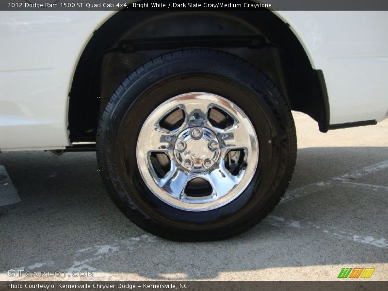 Bright White / Dark Slate Gray/Medium Graystone 2012 Dodge Ram 1500 ST Quad Cab 4x4
