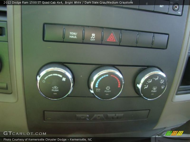 Bright White / Dark Slate Gray/Medium Graystone 2012 Dodge Ram 1500 ST Quad Cab 4x4