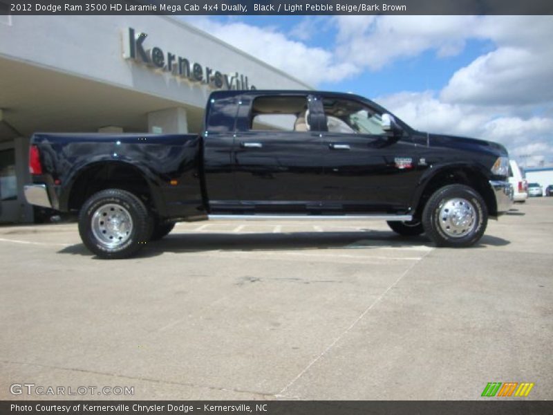 Black / Light Pebble Beige/Bark Brown 2012 Dodge Ram 3500 HD Laramie Mega Cab 4x4 Dually