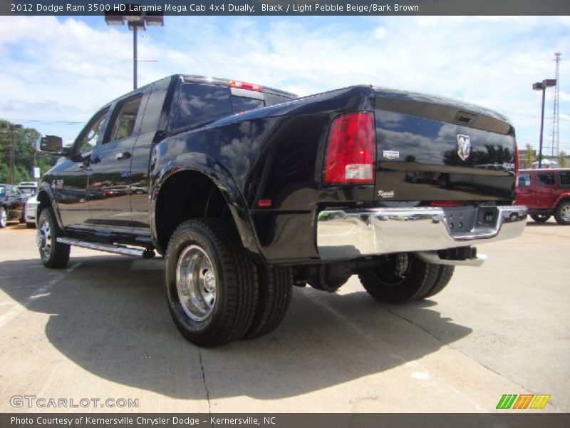 Black / Light Pebble Beige/Bark Brown 2012 Dodge Ram 3500 HD Laramie Mega Cab 4x4 Dually