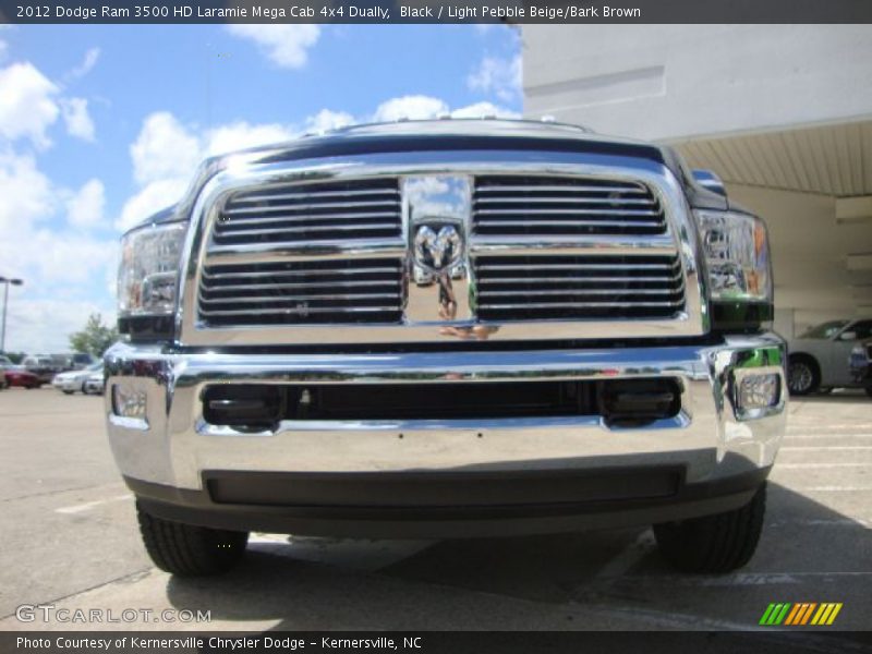 Black / Light Pebble Beige/Bark Brown 2012 Dodge Ram 3500 HD Laramie Mega Cab 4x4 Dually