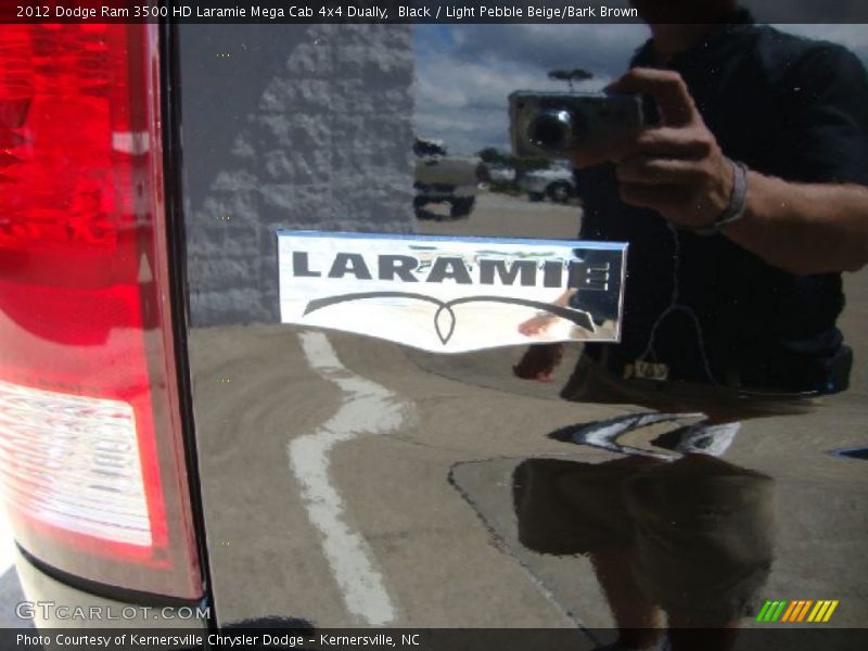 Black / Light Pebble Beige/Bark Brown 2012 Dodge Ram 3500 HD Laramie Mega Cab 4x4 Dually