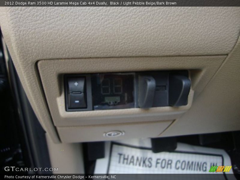 Black / Light Pebble Beige/Bark Brown 2012 Dodge Ram 3500 HD Laramie Mega Cab 4x4 Dually