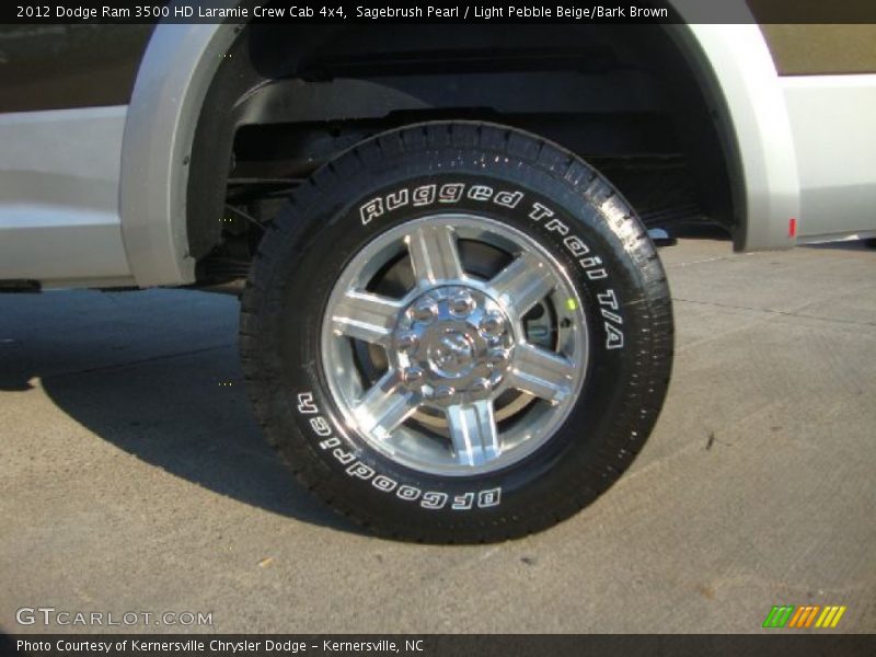 Sagebrush Pearl / Light Pebble Beige/Bark Brown 2012 Dodge Ram 3500 HD Laramie Crew Cab 4x4