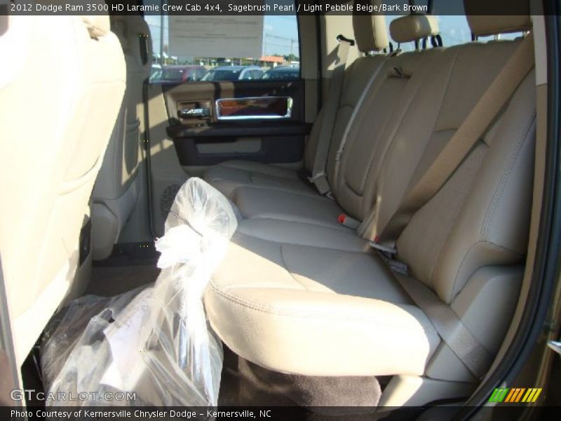 Sagebrush Pearl / Light Pebble Beige/Bark Brown 2012 Dodge Ram 3500 HD Laramie Crew Cab 4x4
