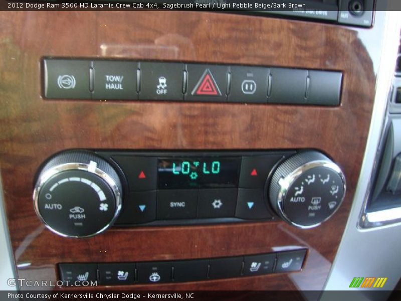 Sagebrush Pearl / Light Pebble Beige/Bark Brown 2012 Dodge Ram 3500 HD Laramie Crew Cab 4x4