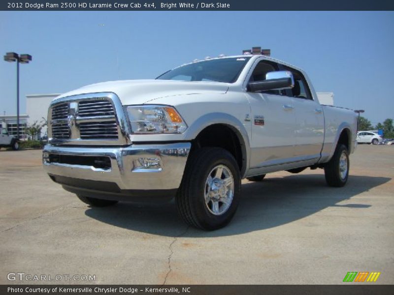 Bright White / Dark Slate 2012 Dodge Ram 2500 HD Laramie Crew Cab 4x4