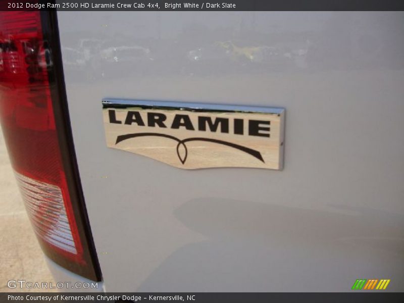 Bright White / Dark Slate 2012 Dodge Ram 2500 HD Laramie Crew Cab 4x4