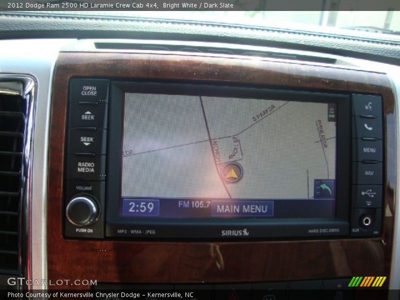 Bright White / Dark Slate 2012 Dodge Ram 2500 HD Laramie Crew Cab 4x4