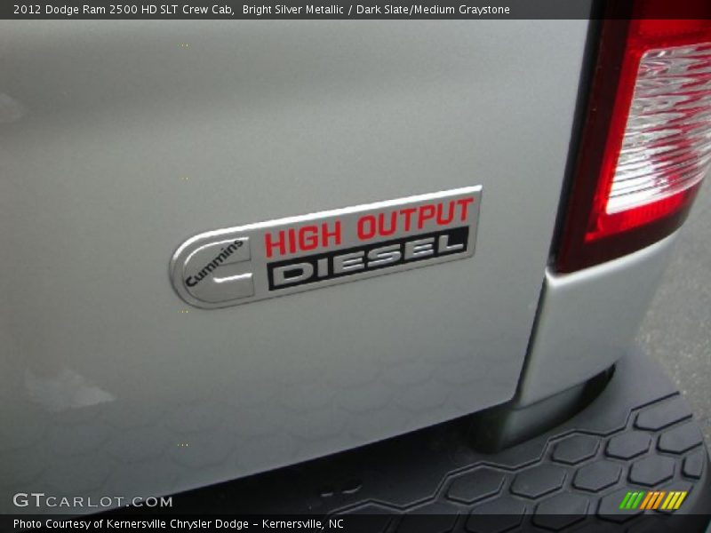 Bright Silver Metallic / Dark Slate/Medium Graystone 2012 Dodge Ram 2500 HD SLT Crew Cab