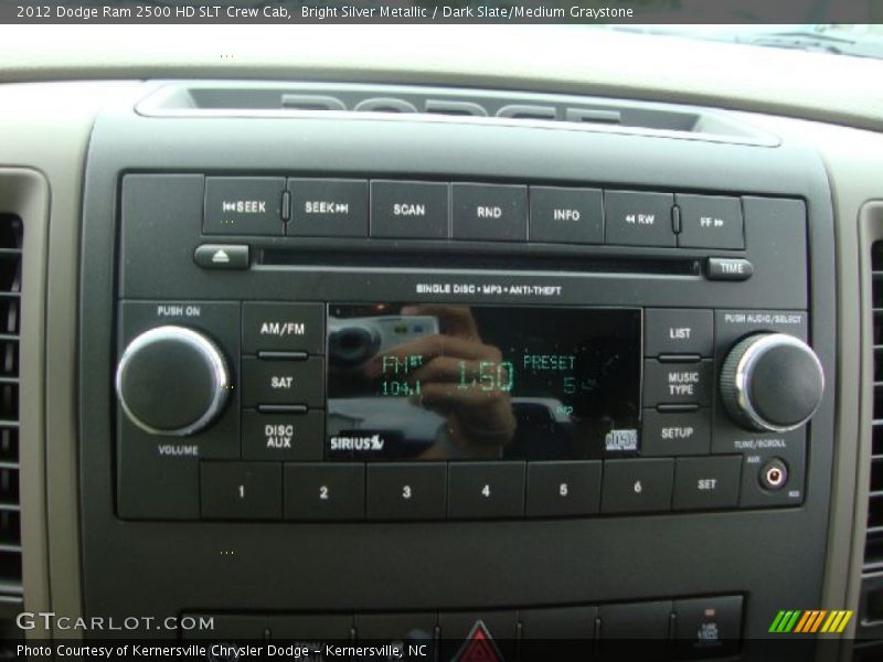 Bright Silver Metallic / Dark Slate/Medium Graystone 2012 Dodge Ram 2500 HD SLT Crew Cab