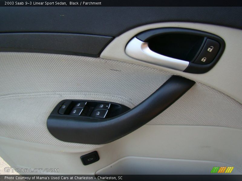 Black / Parchment 2003 Saab 9-3 Linear Sport Sedan