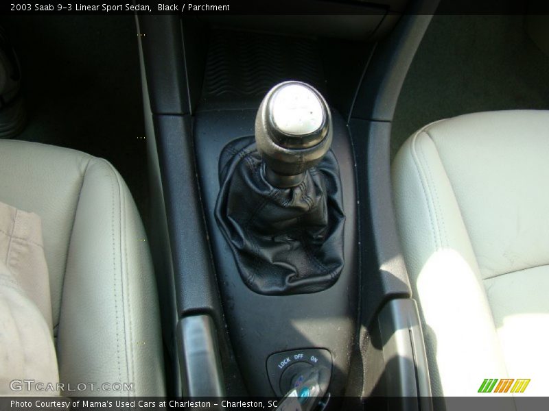 Black / Parchment 2003 Saab 9-3 Linear Sport Sedan