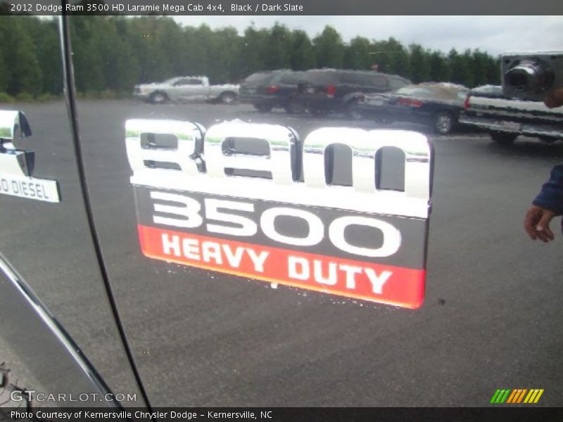 Black / Dark Slate 2012 Dodge Ram 3500 HD Laramie Mega Cab 4x4