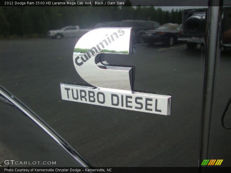 Black / Dark Slate 2012 Dodge Ram 3500 HD Laramie Mega Cab 4x4