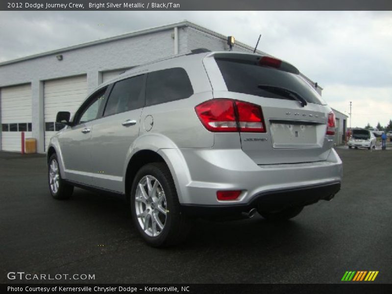 Bright Silver Metallic / Black/Tan 2012 Dodge Journey Crew