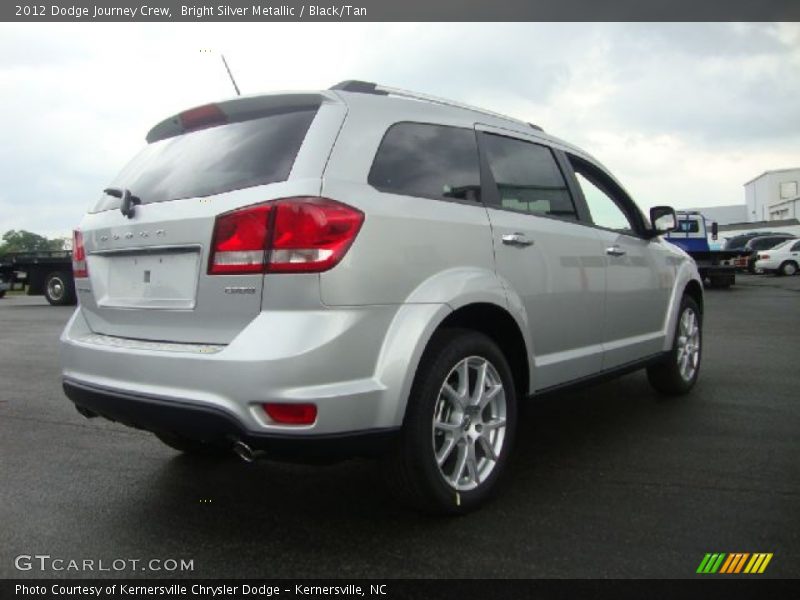 Bright Silver Metallic / Black/Tan 2012 Dodge Journey Crew
